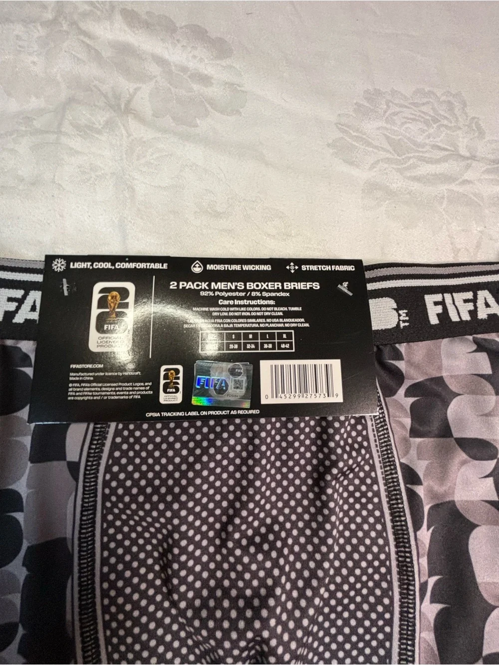 FIFA Men’s Boxer Briefs 2 Pack Size M World Cup 26 Soccer Underwear NWT